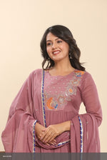 Pure Mul cotton lining embroidery suit set