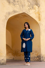 Cotton kurta with beautiful embroidery