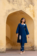 Cotton kurta with beautiful embroidery