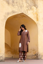 Cotton kurta with beautiful embroidery