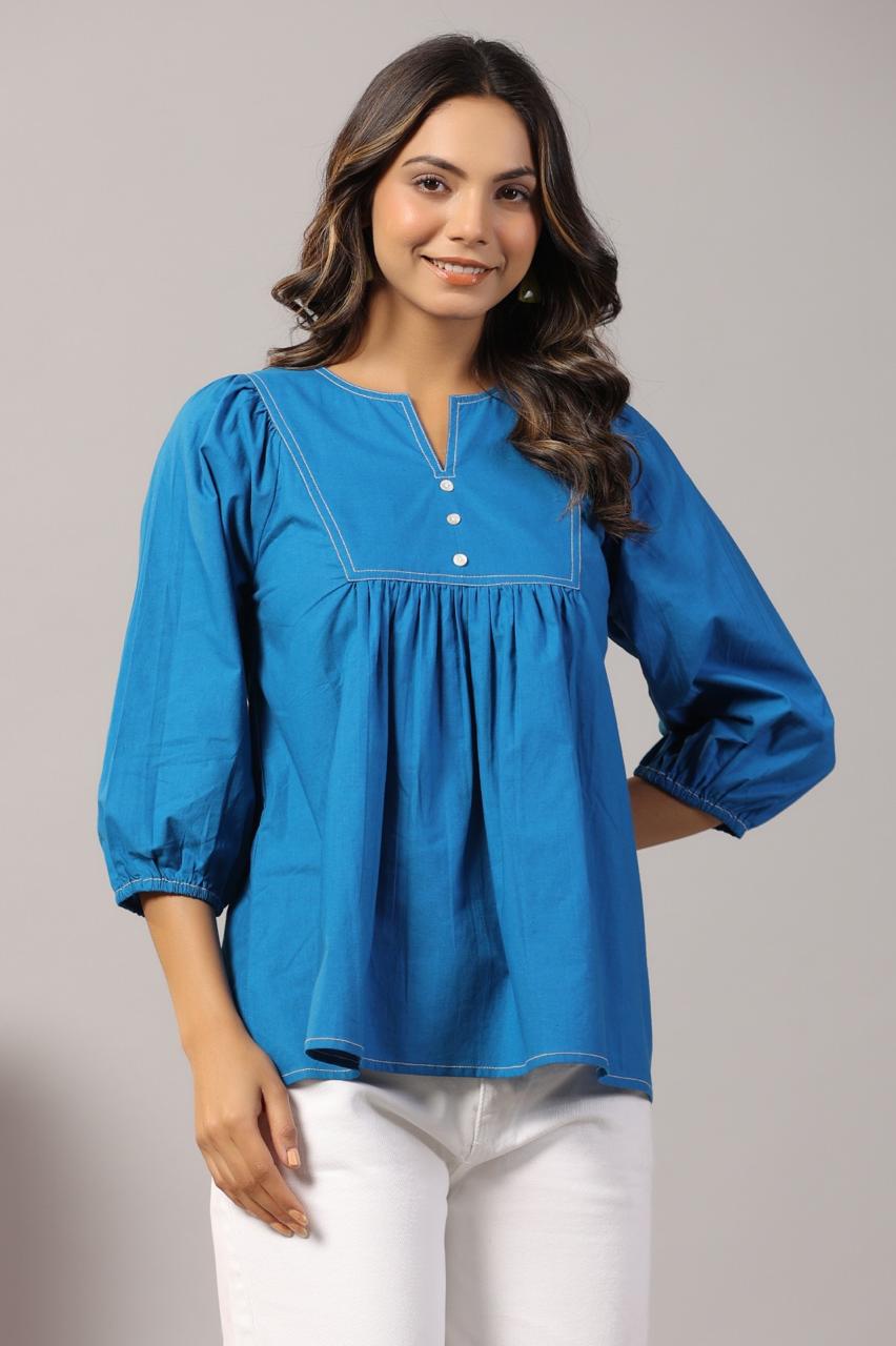 Short cotton top