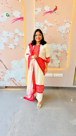 Gorgeous heavy rayon with zardosi work full suit