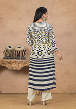 Pure crepe lining suit set with beautiful hand work