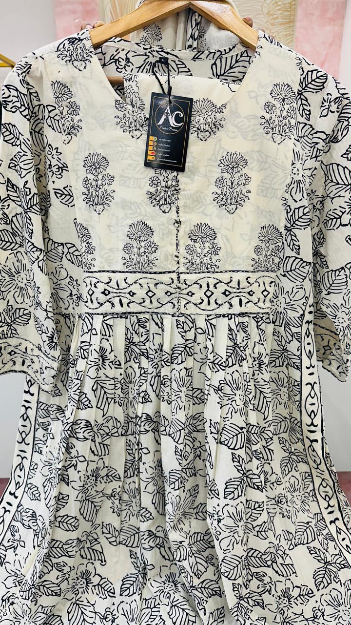 Pure cotton belt style suit set