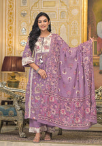 Premium cotton suit set paired with pretty yoke