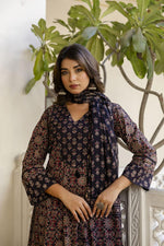 Pure cotton Anarkali full suit set