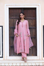 Premium Mul chanderi lining suit set with designer pocket
