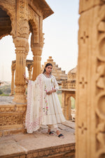 Shifli cotton embroidered lining suit set