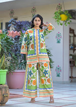 Gorgeous digital printed co ord set in cotton