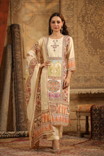 Pure muslin silk lining full suit set