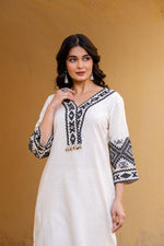 Super classy n premium embroidery designer co ord set