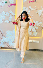 Pretty cotton embroidered full suit set