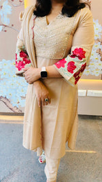 Pretty cotton embroidered full suit set