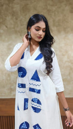 Pure cotton applique work Co ord