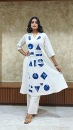 Pure cotton applique work Co ord