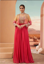 Premium georgette handwork designer Co ord set