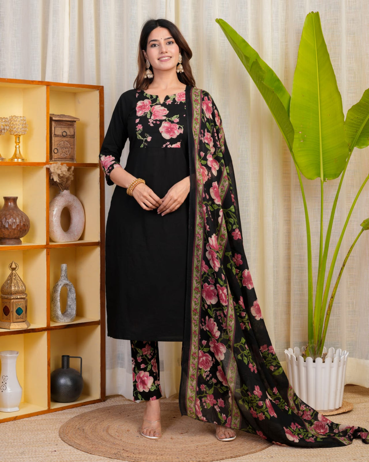 Pretty cotton full suit set