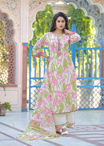 Super premium cotton suit set in pink ! Perfect for summer