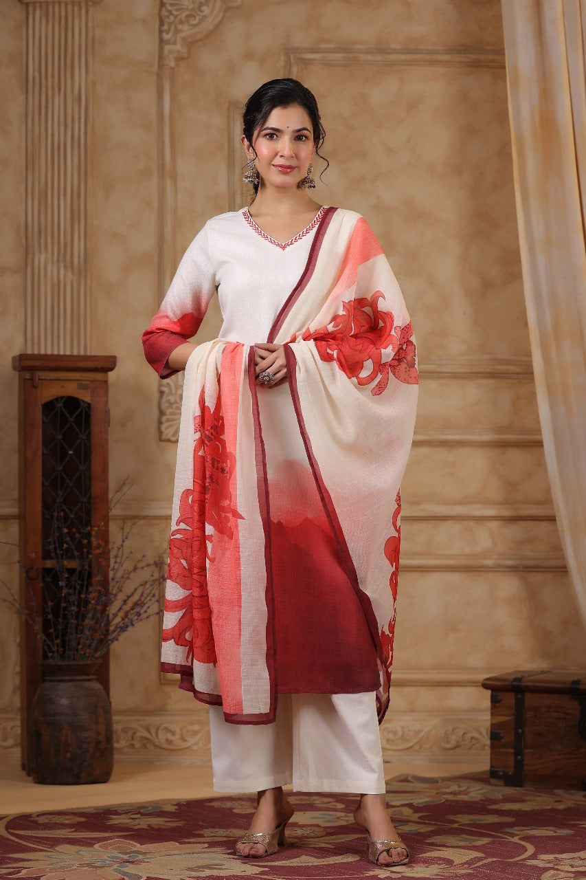 Wow cotton lining suit set