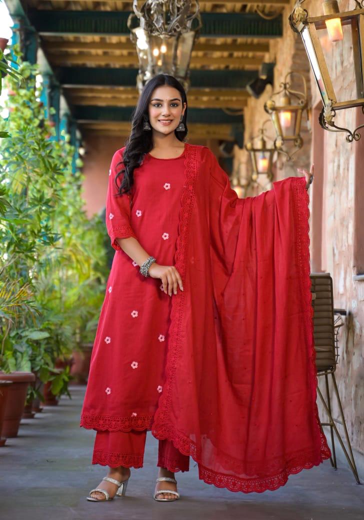 Restocked ! Super pretty Mul cotton lining suit set !