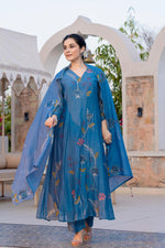 True elegance! Gorgeous embroidered Mul chanderi