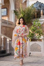 Killer premium cotton digital printed suit set for summer