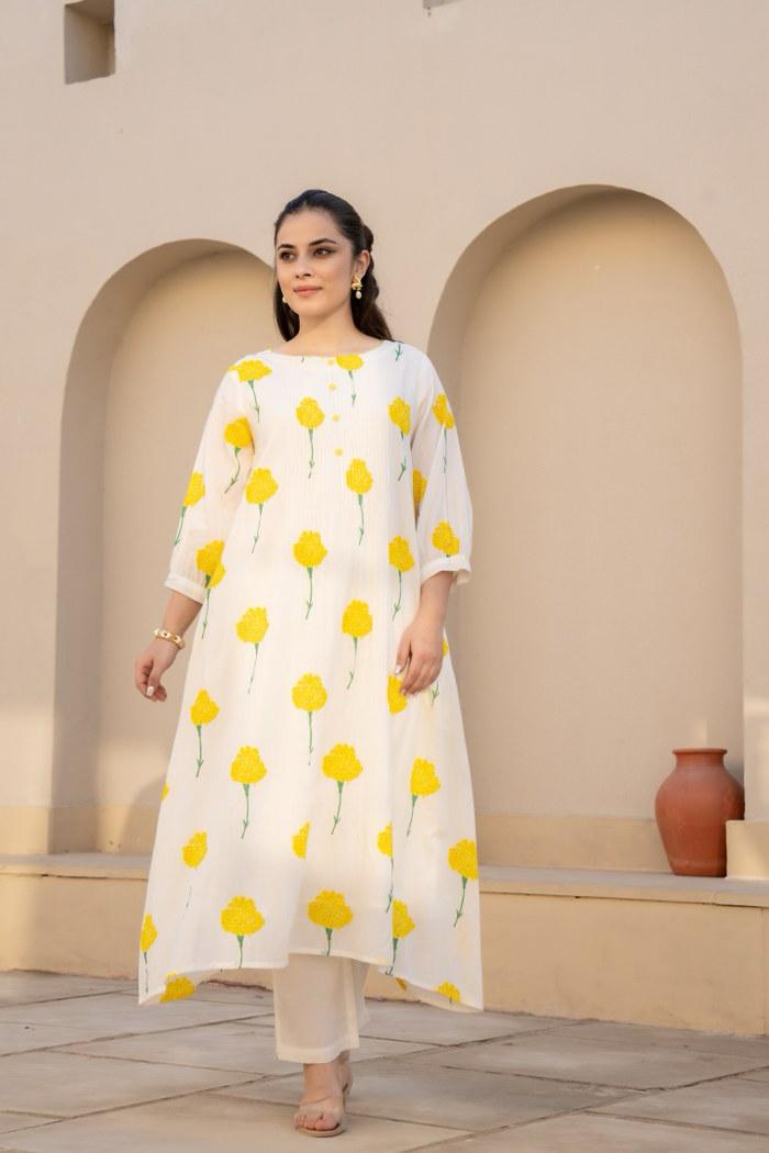 Pure Mul cotton lining co ord set