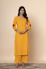 Pretty silly cotton applique suit set