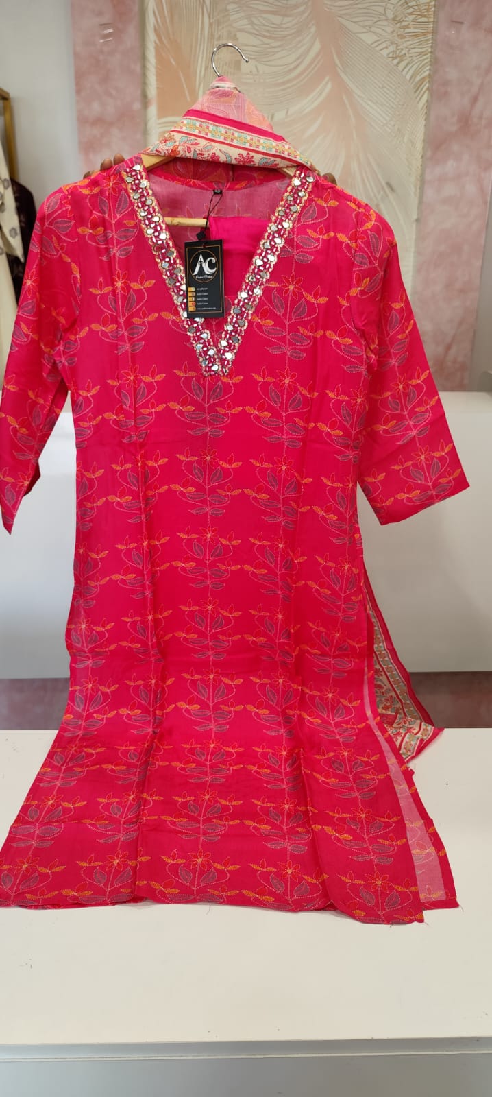 Premium mul silk suit set