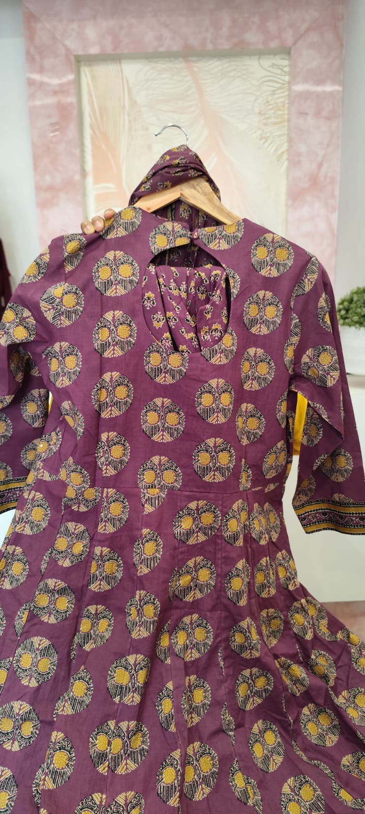 Premium cotton designer back suit set