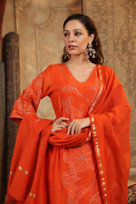 Premium Mul Chanderi lining suit set