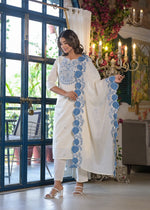 Full embroidery cotton suit set