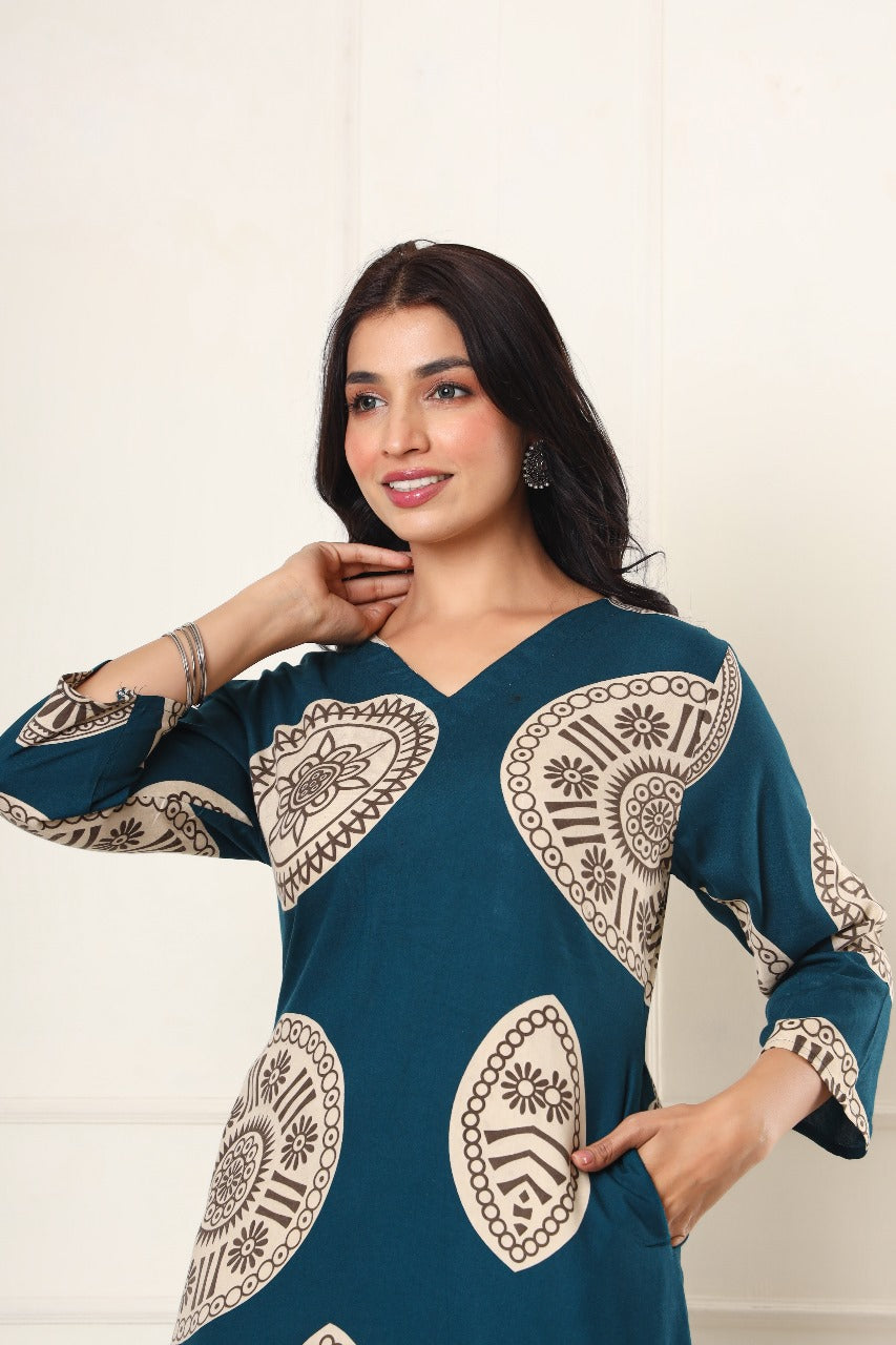 Heavy rayon kurta pant