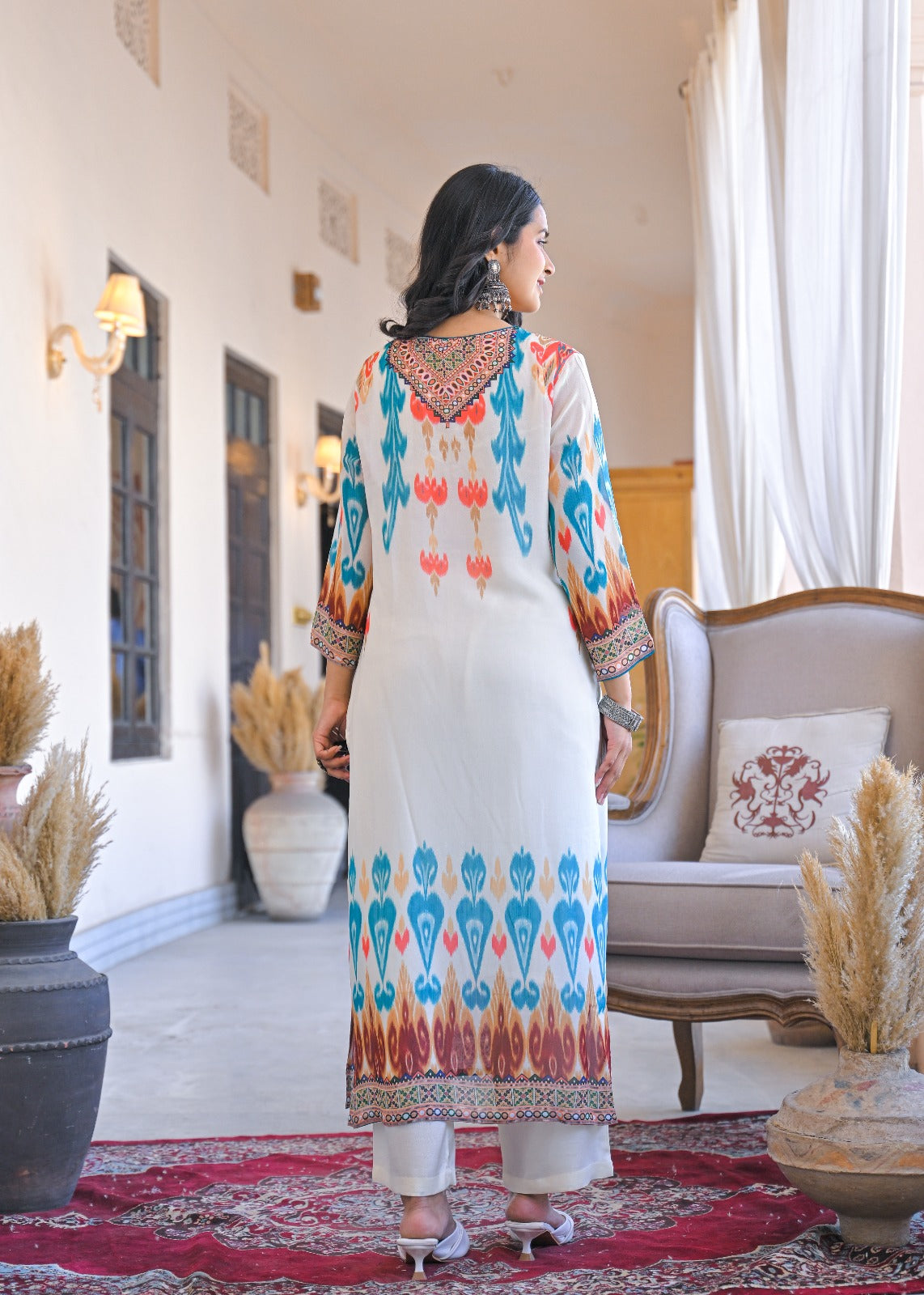 Pretty georgette lining suit set