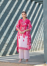Pure cotton full suit set in pink