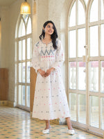 Weaved cotton smart cotton one piece lining dress