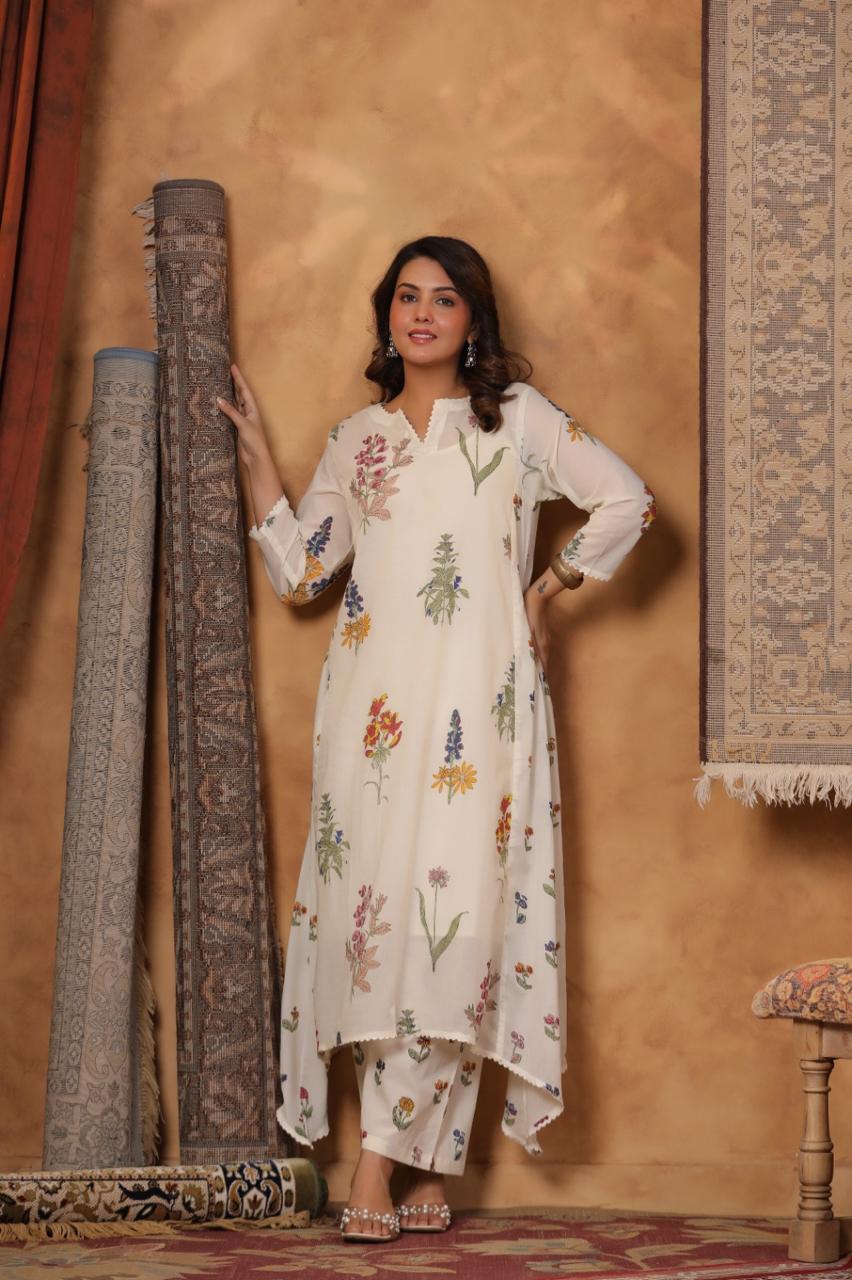 Premium Mul cotton Co ord set comes with separate inner