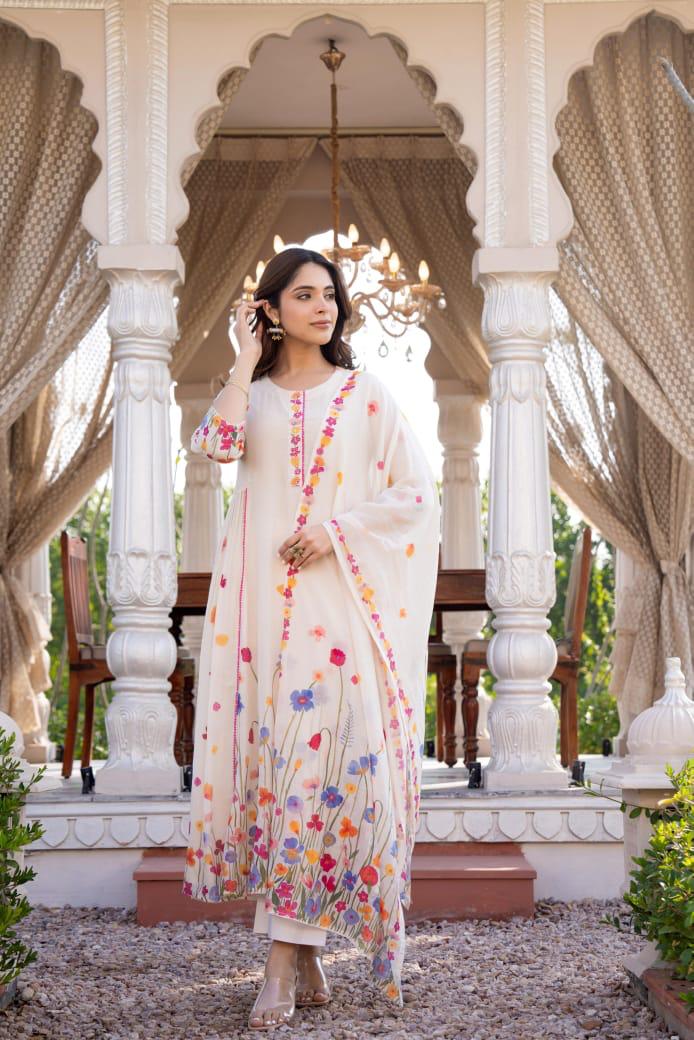 Pretty pretty Mul cotton digital printed full suit set