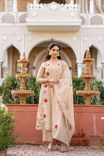 Super gorgeous Mul Chanderi suit set