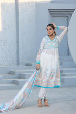 Pretty mul cotton embroidered with gotta detailing suit set