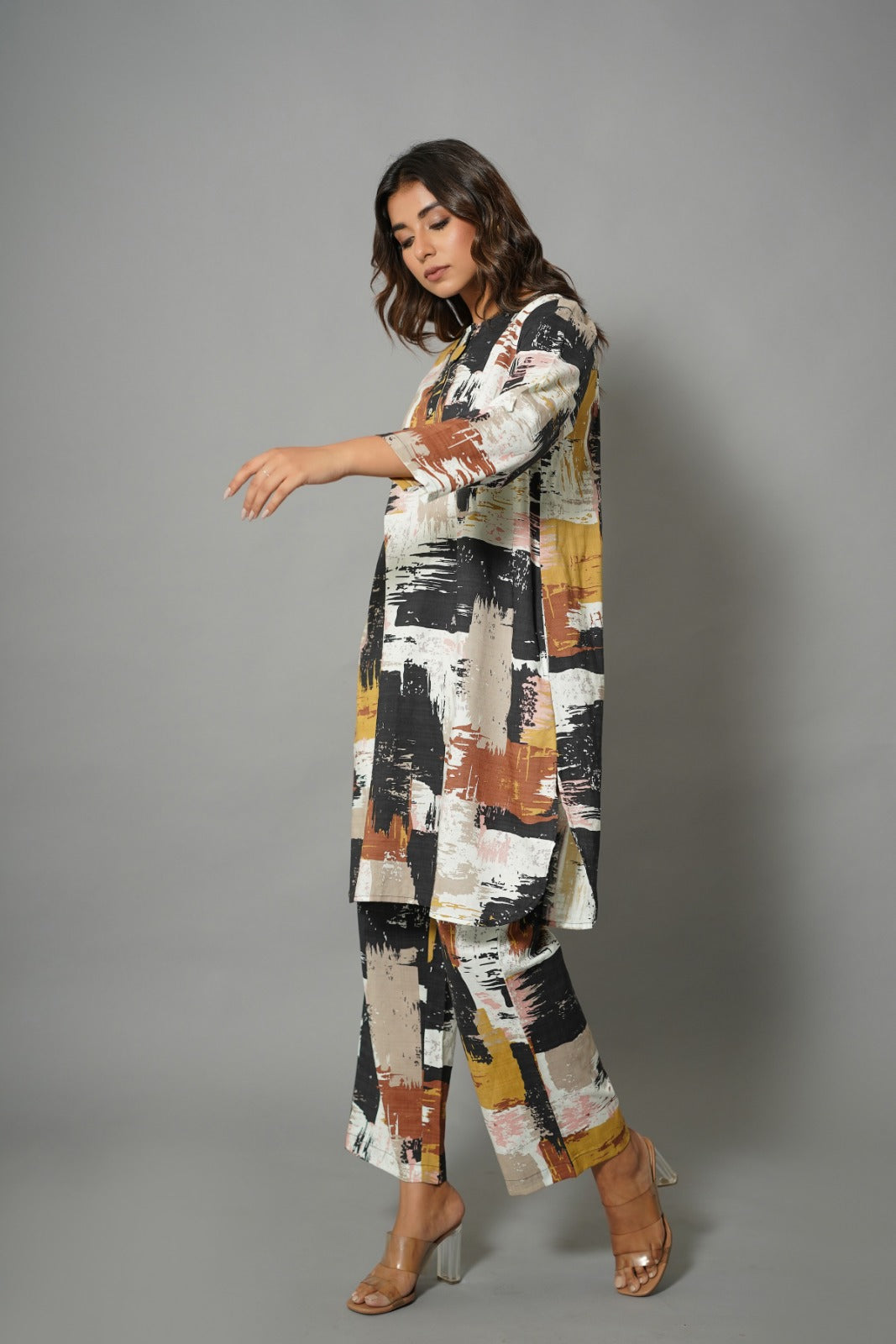 Premium cotton digital printed co ord set