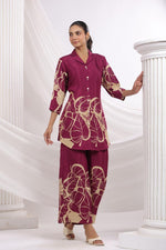 Pure crepe stylish Co ord set