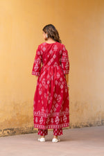 Pure cotton Angrakha full suit