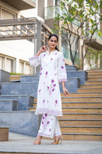 Premium cotton embroidery lining kurta pant