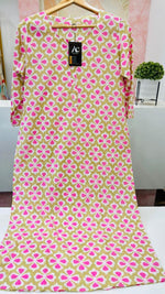 Digitally printed cotton kurta