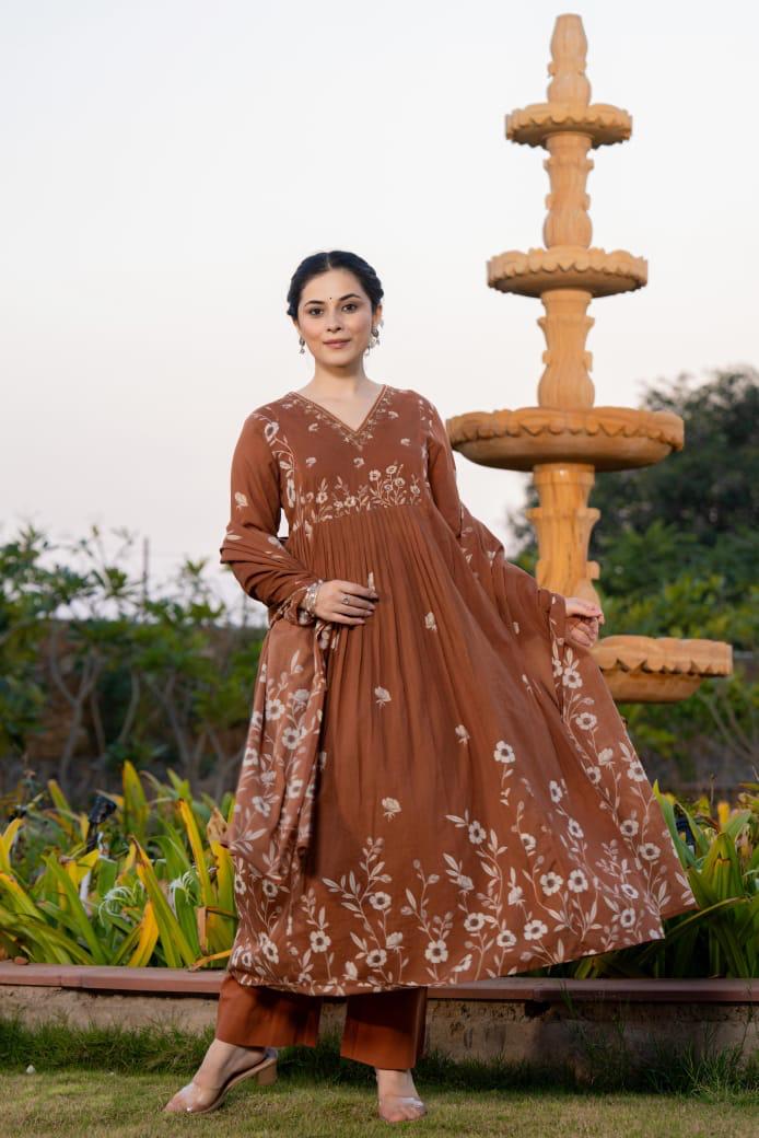 Pure cotton digital printed suit set