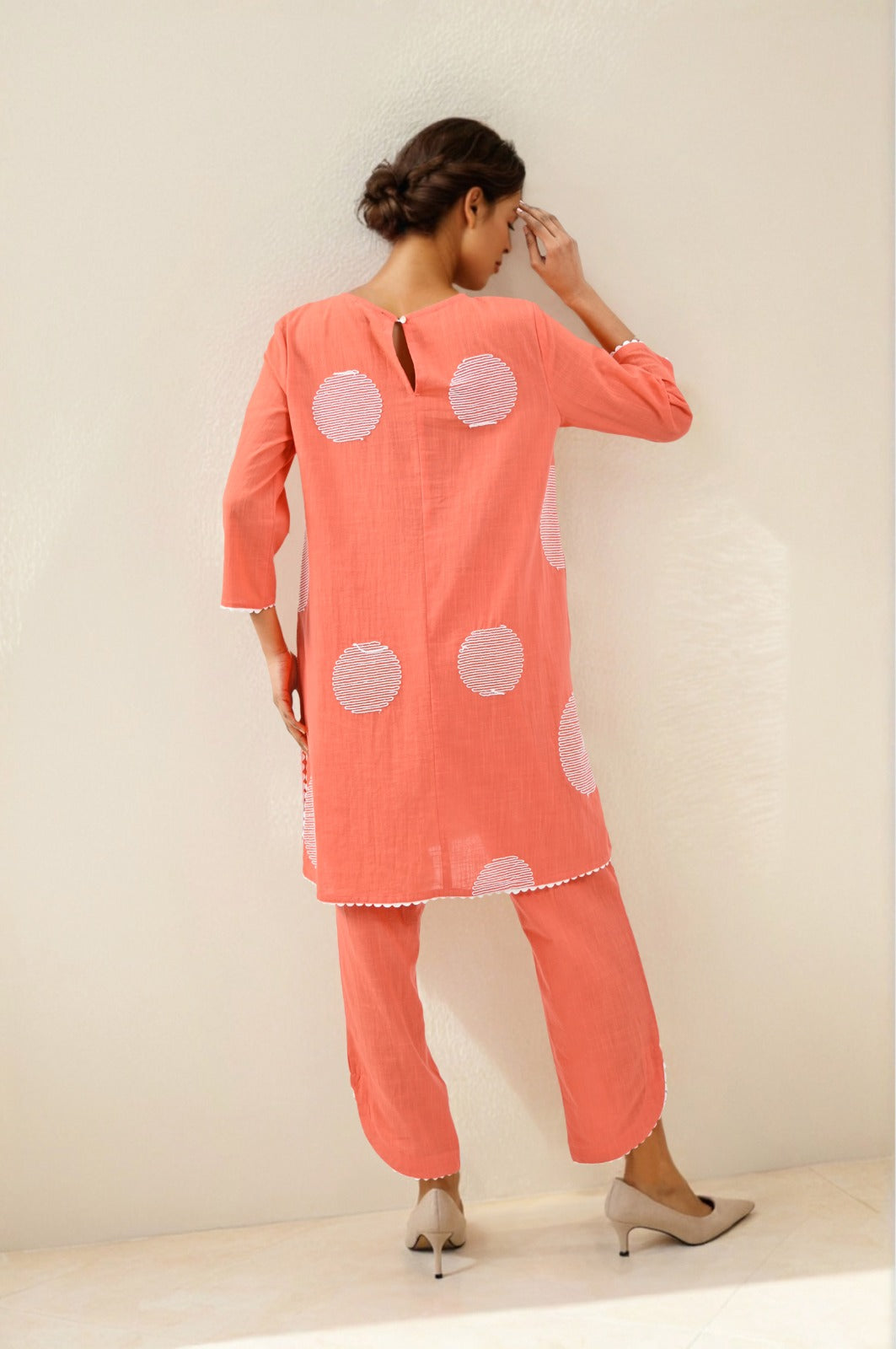 Super summery smart premium embroidery cotton co ord