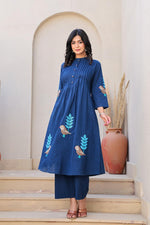 Beautiful embroidery cotton co ord