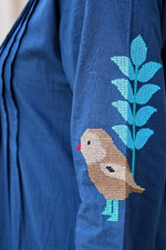 Beautiful embroidery cotton co ord