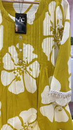 Wow cotton kurta pant with hakuba lave detailing